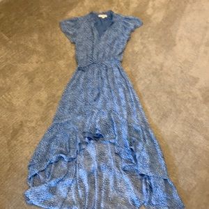 Blue high low dress